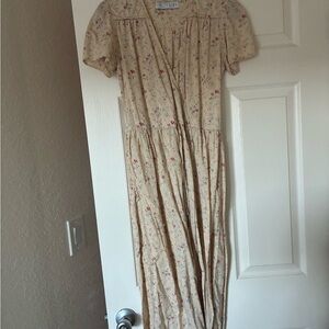 Christy Dawn Cream Floral Dress